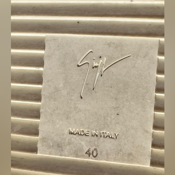 Giuseppe Zanotti Pink Leather Slip-on Sneakers  size 40 US 9 with chain & zipper - Picture 7 of 9